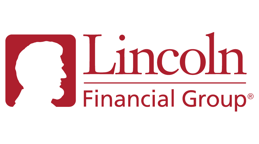 The lincoln financial group logo has a silhouette of a man 's head.