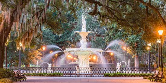 Beautiful Fountain — Savannah, GA — J. Scott Vaughan Attorney at Law