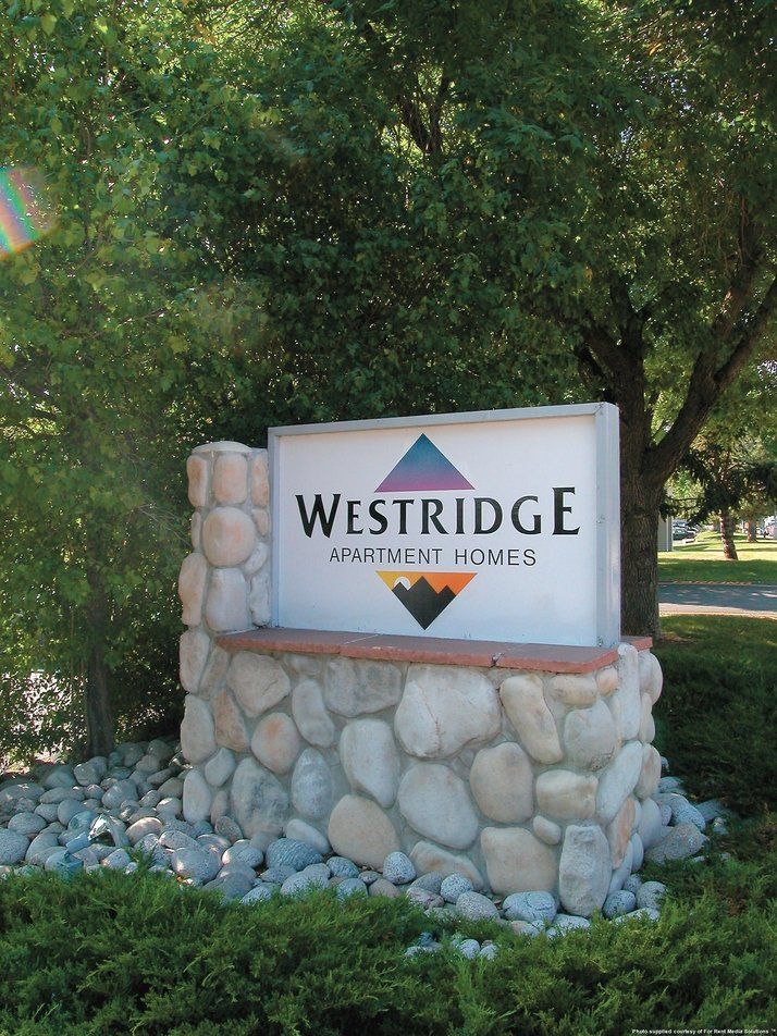 westridge apartment homes sign