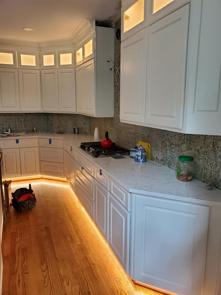Kitchen Cabinets with New Lights – Atlanta, GA – TrueVolt Electrical
