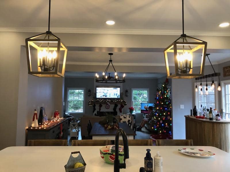 Bathroom Sink with New Lights – Atlanta, GA – TrueVolt Electrical