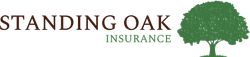 Standing Oak Insurance logo with text and a green oak tree graphic.