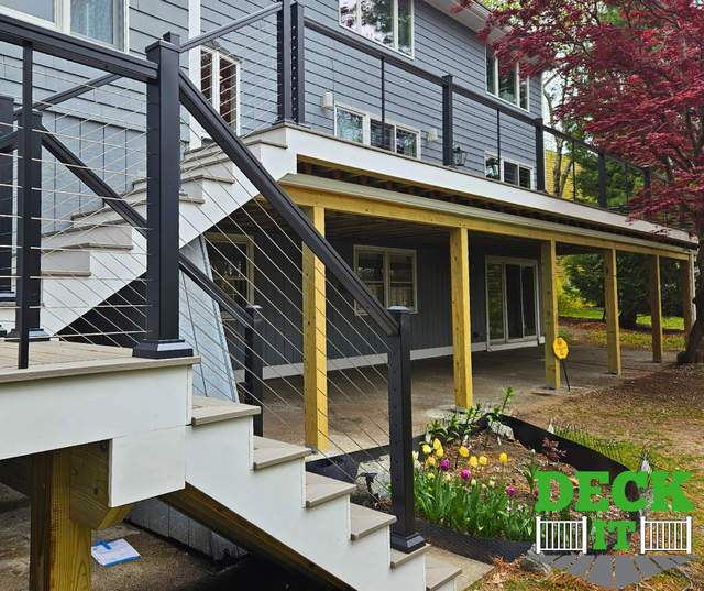 Deck It the First in New England to Install TimberTech Cable Rail