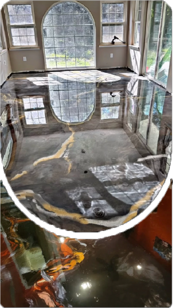 painting and epoxy