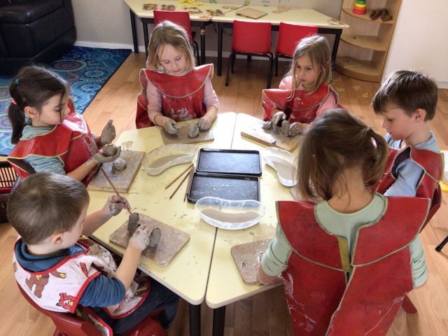 Young Children Engaged in Clay Moulding Activities — Lilly Pilly Early Learning Centre
