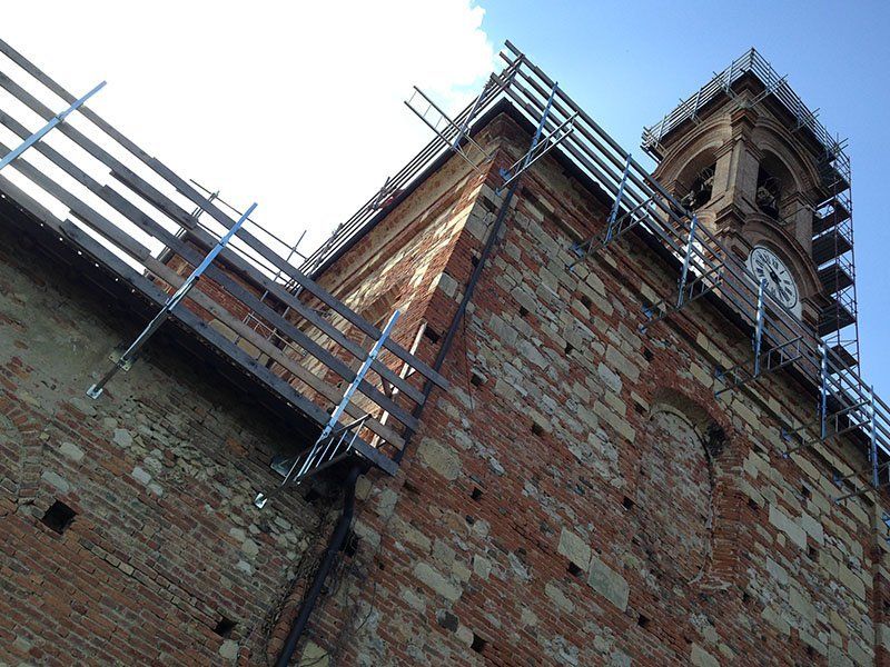 mensole autoportanti per il restauro conservativo di un edificio storico