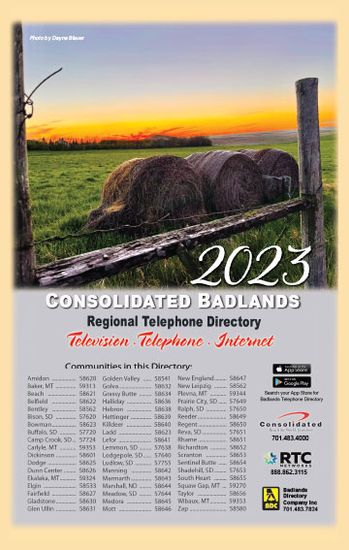 Regional Telephone Directory for the Badlands