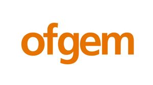 The logo for ofgem is orange on a white background