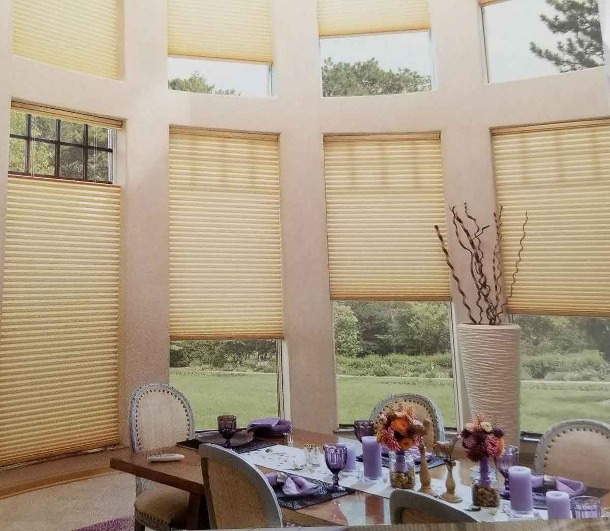 Dining Area Window Shades — Los Angeles, CA — Sylvan's & Phillip's Drapes & Blinds