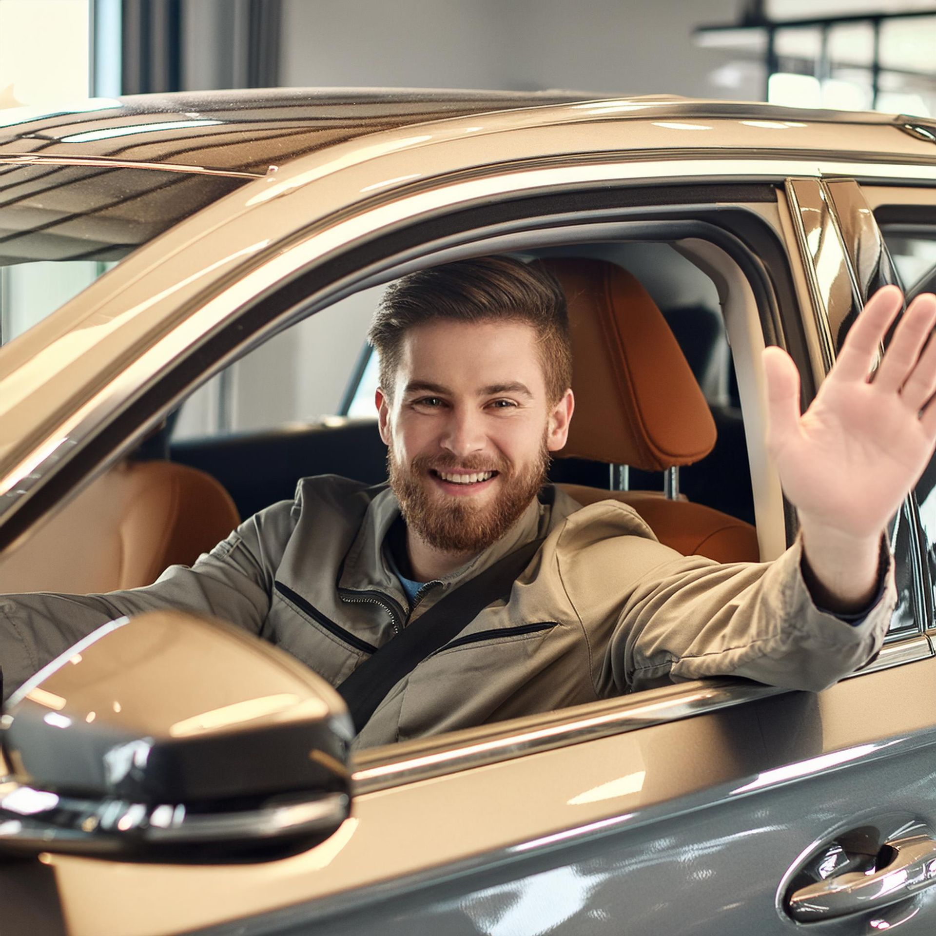 Happy Client driving away | Autopia Auto Repair - Bloomington