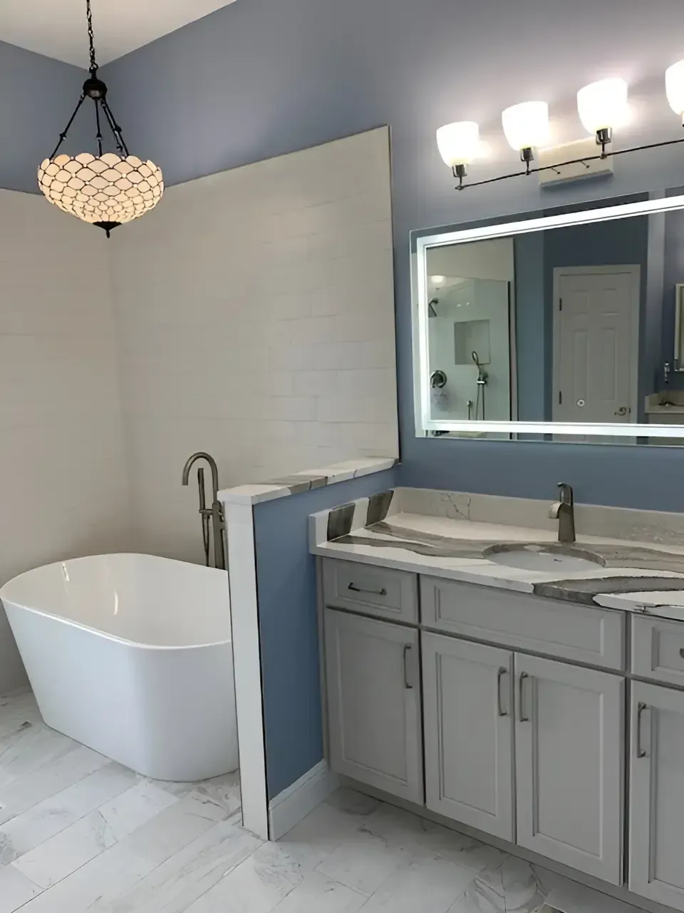 Modern interior design for kitchens and baths with elegant bathroom styling