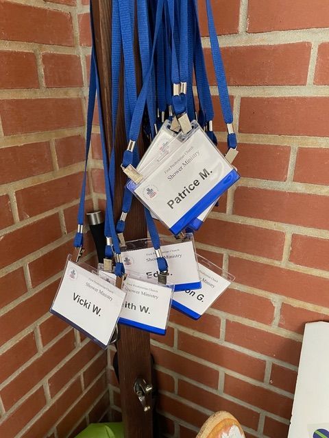 A bunch of name tags with the name patrice on them