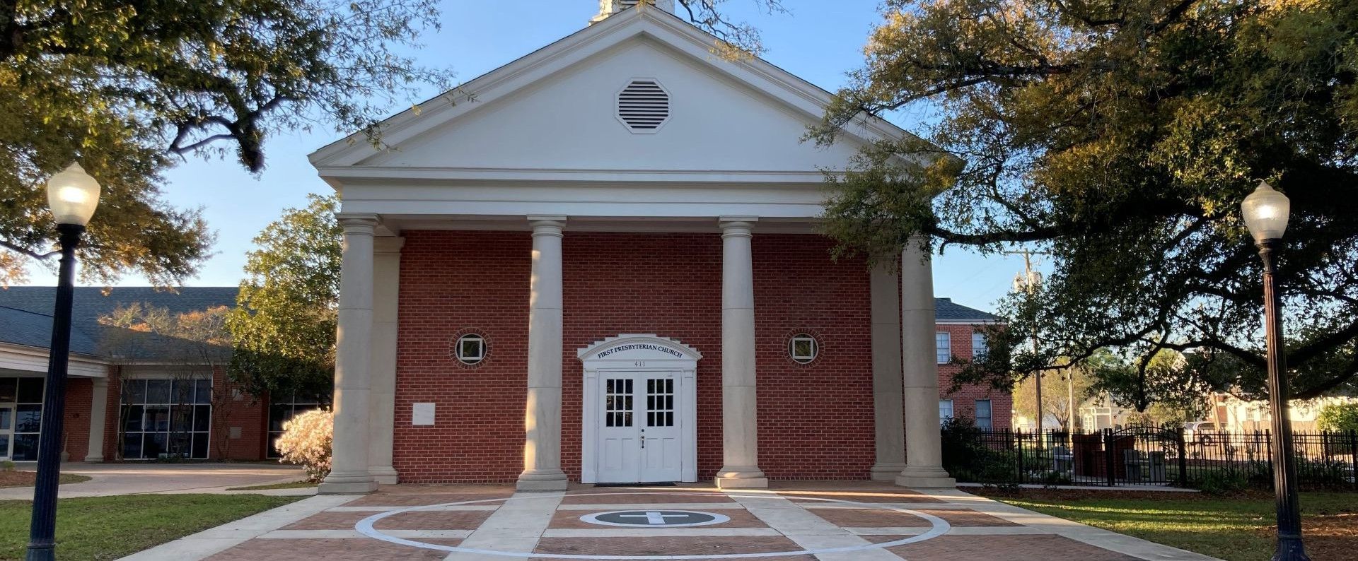 Page of front of the church