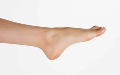 A patient’s foot after seeing a podiatrist in Philadelphia, PA