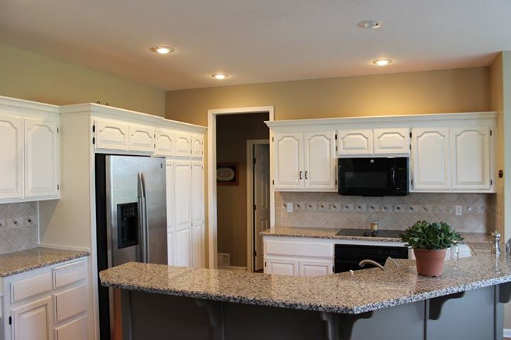 professionally painted cabinets