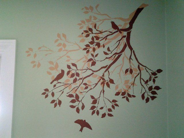 stenciling, painting
