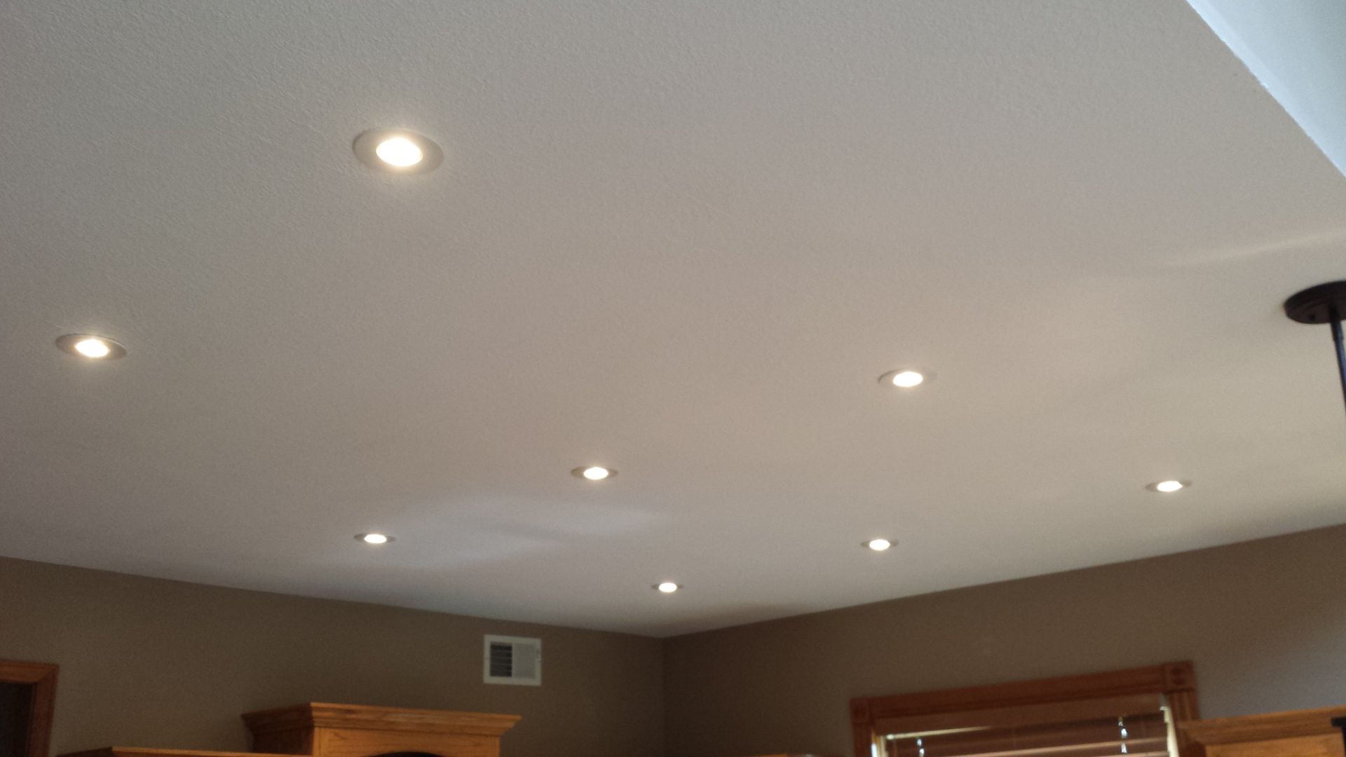 ceiling, ceiling texture, recessed lighting