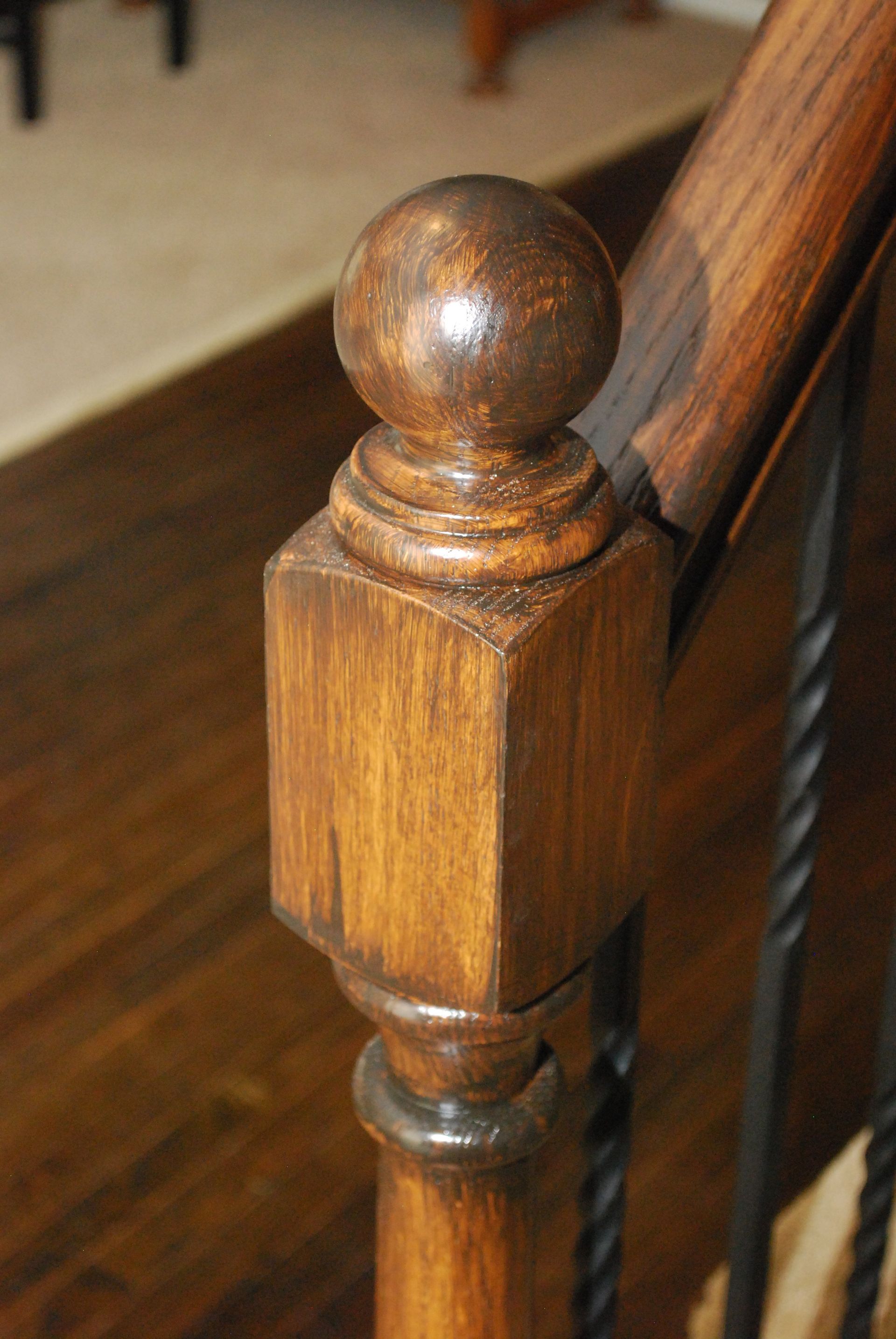 staining, stains, banister