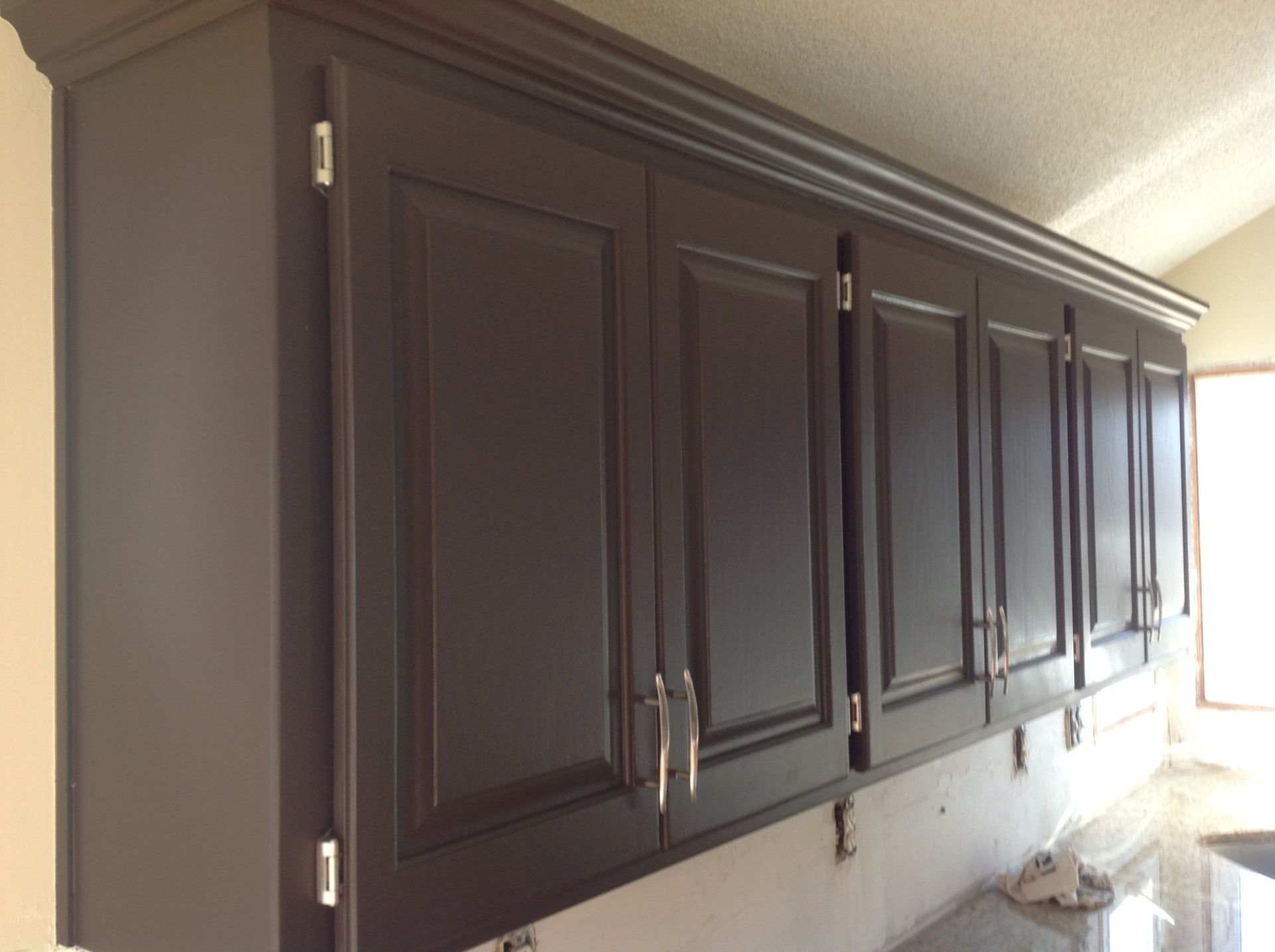 cabinet painting, cabinet refinishing