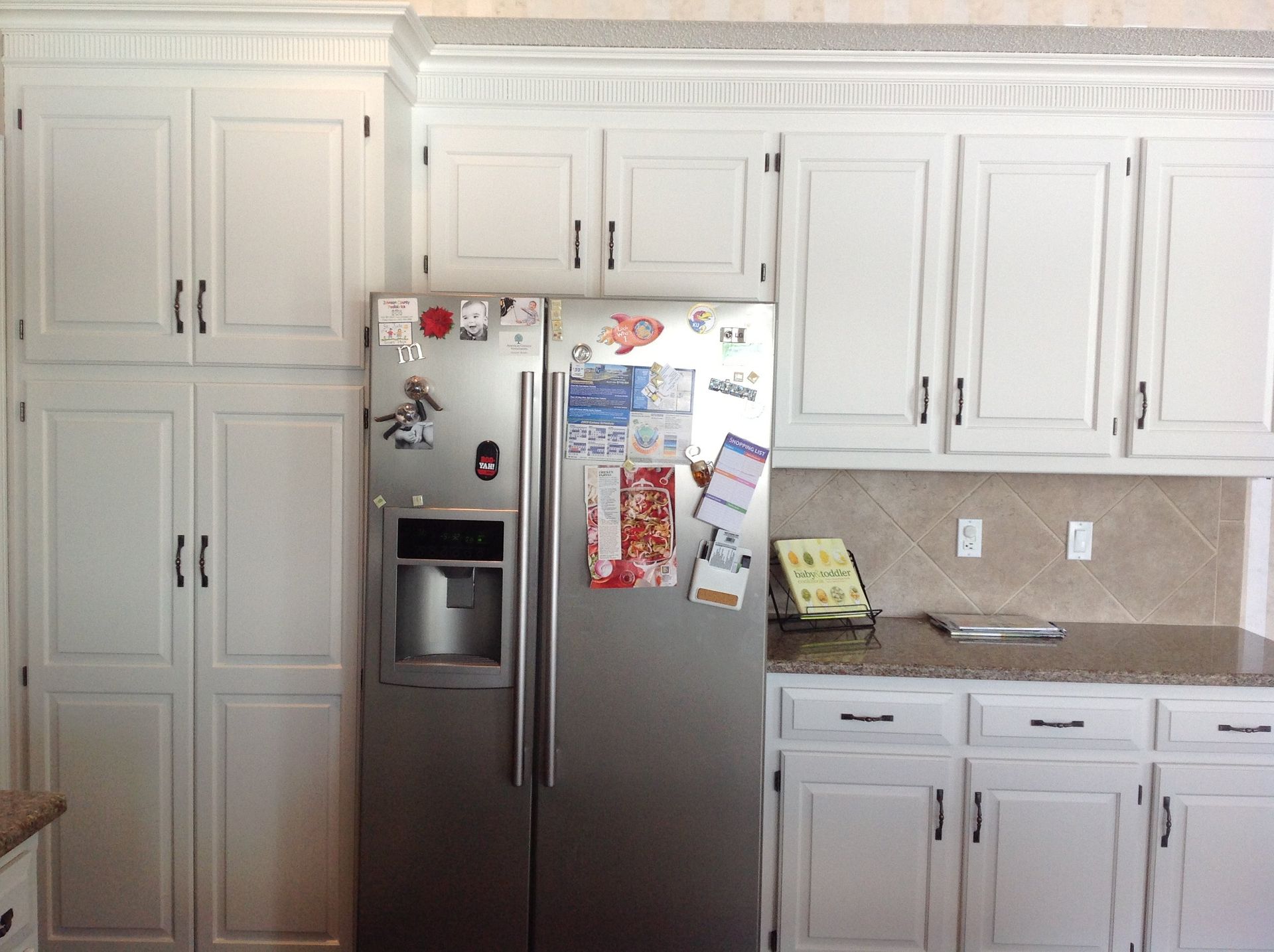 cabinet painting, cabinet refinishing