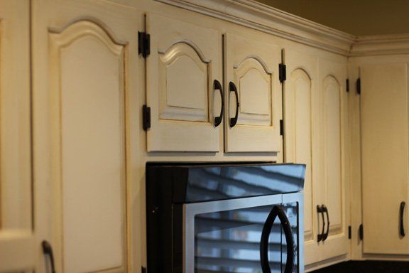 painted cabinets, glazed cabinets, cabinet refinshing