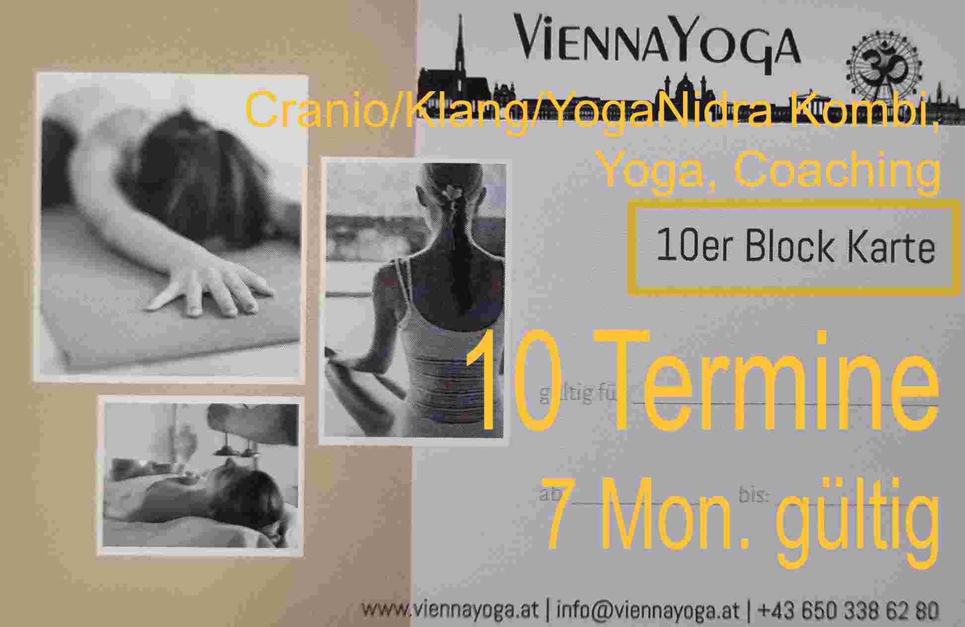 10er Block | Cranio Kombi, Yoga und Coaching