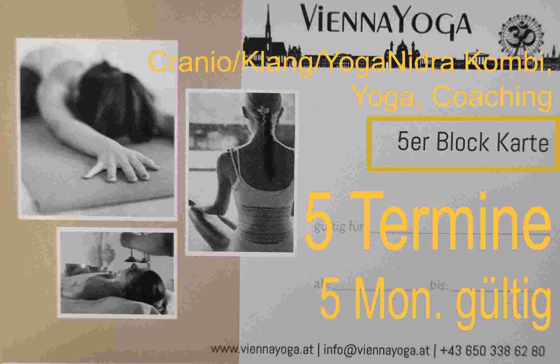 5er Block | Cranio Kombi, Yoga und Coaching