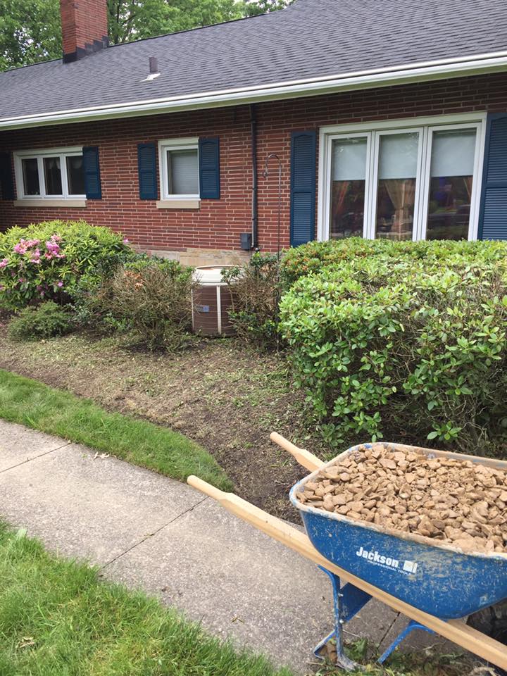 River Rock Installation — Alliance, OH — Delmoro Landscaping