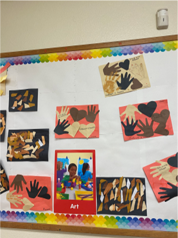 Work from YWCA Richmond Childcare Center Love Art