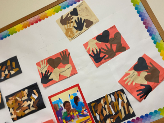 Work from YWCA Richmond Childcare Center - Hand Art
