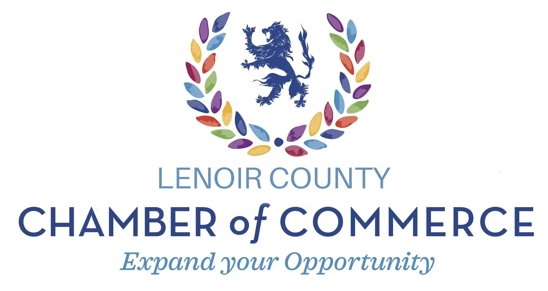 The logo for lenoir county chamber of commerce expand your opportunity