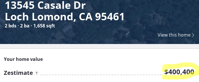 Zillow: $400,400, June 22 2023