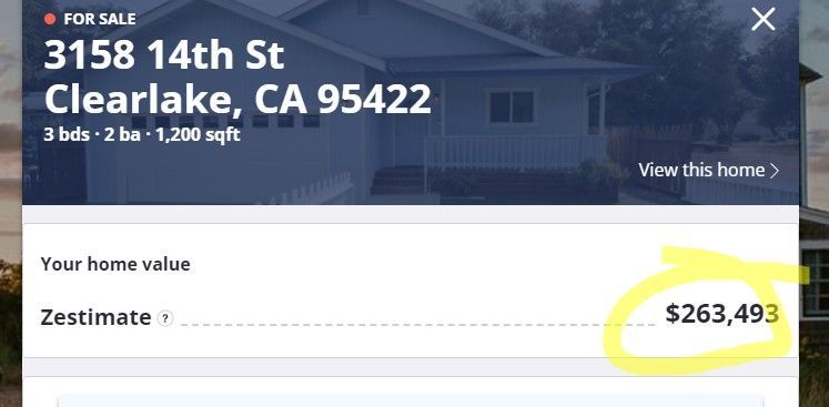 Zillow: $263,493, June 15 2023