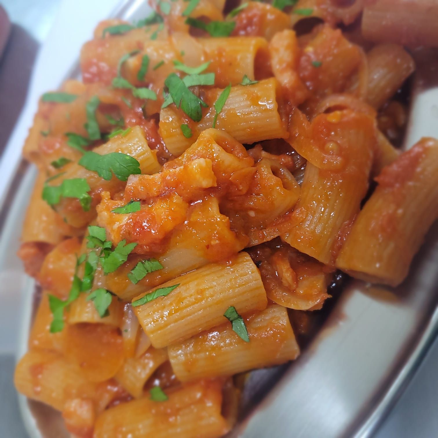 spaghetti con crema di fave