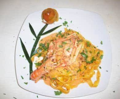 pasta e gamberi