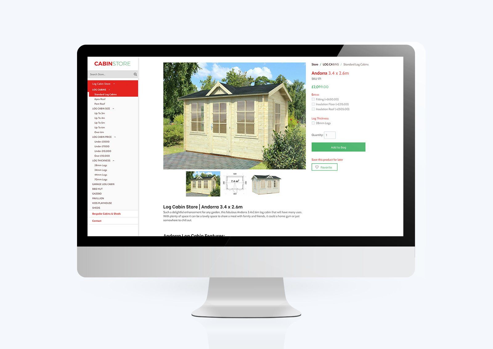 a computer monitor with a picture of a house on the screen .