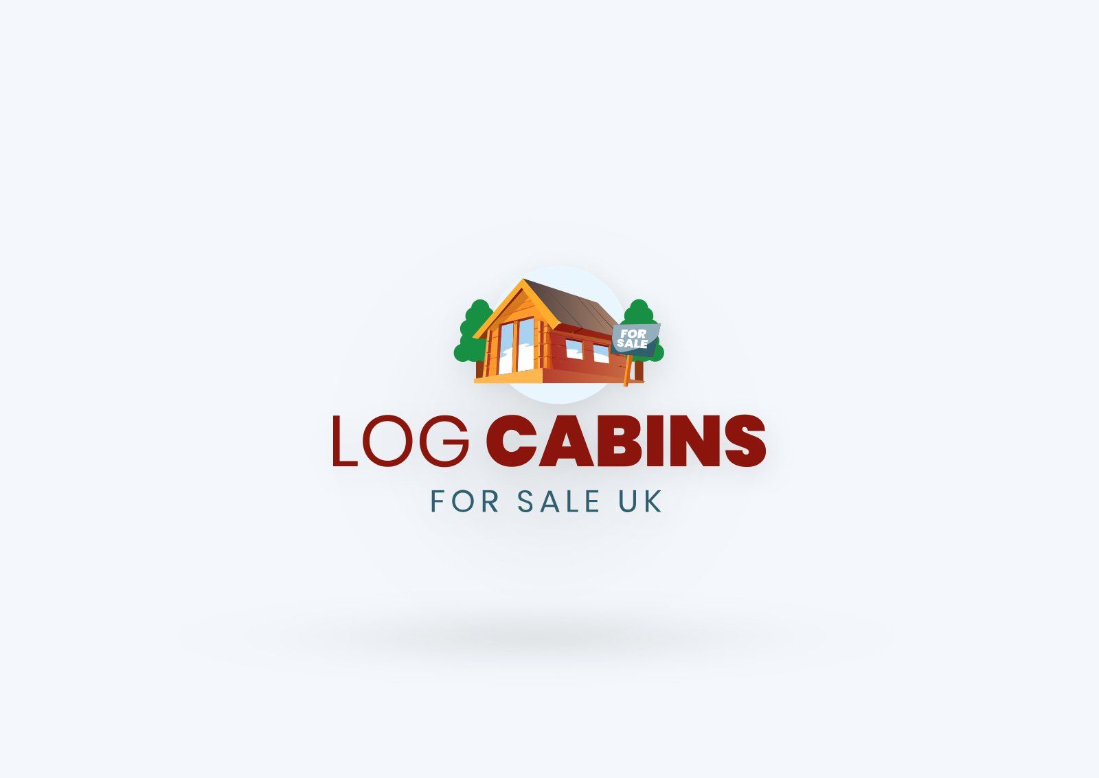 Log cabins for sale logo design