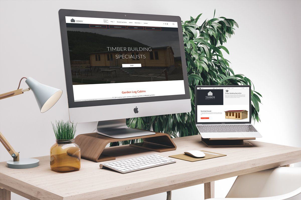 website design for log cabin company