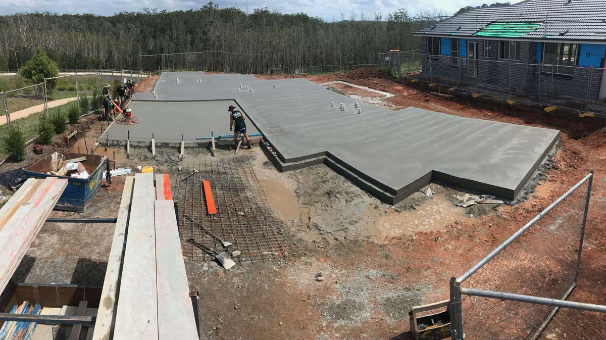 Concreting at Site — Port Macquarie concreting in Dunbogan, NSW