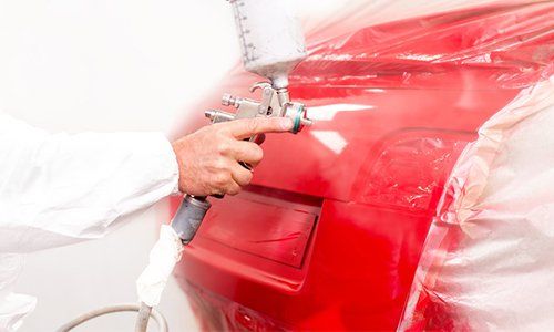 Auto Body Painting — Car Painting Red in Dover, OH