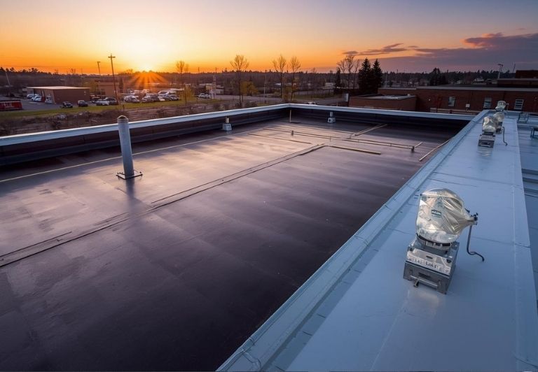 Person using a power drill on a dark, textured surface; tool has an orange accent.