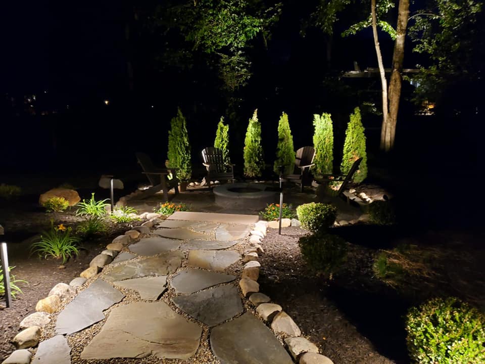 Finished landscape lighting