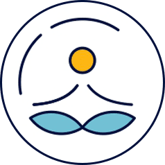 An icon of a person sitting in a circle with their eyes closed.
