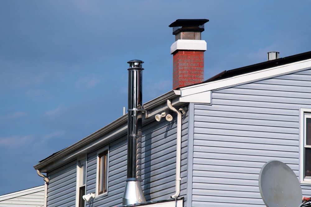 A House with A Chimney on The Roof and A Satellite Dish on The Side — Rooftop Northern Rivers In Lismore, NSW