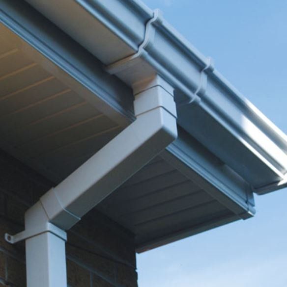 guttering and downpipe