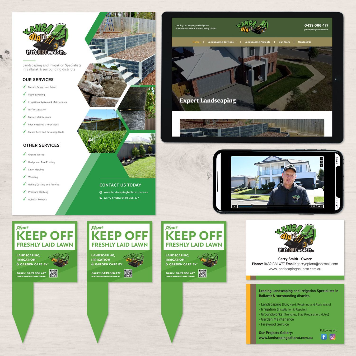 Kanga Dig It partnered with Mulcahy Marketing to reacquaint their existing client base with their range of landscaping services.