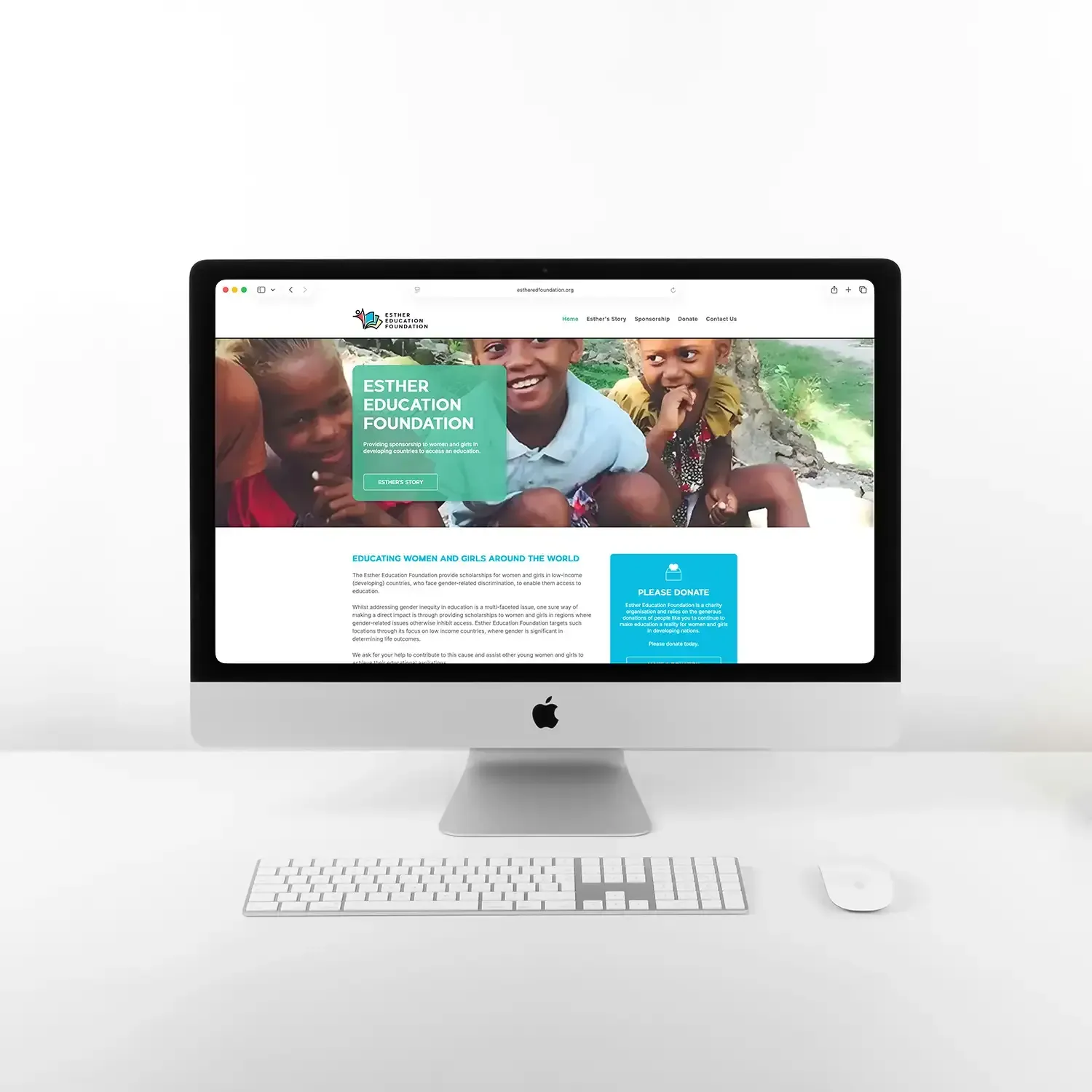 The Esther Education Foundation is a not-for-profit organization dedicated to empowering women and girls in developing countries by providing sponsorships for education.