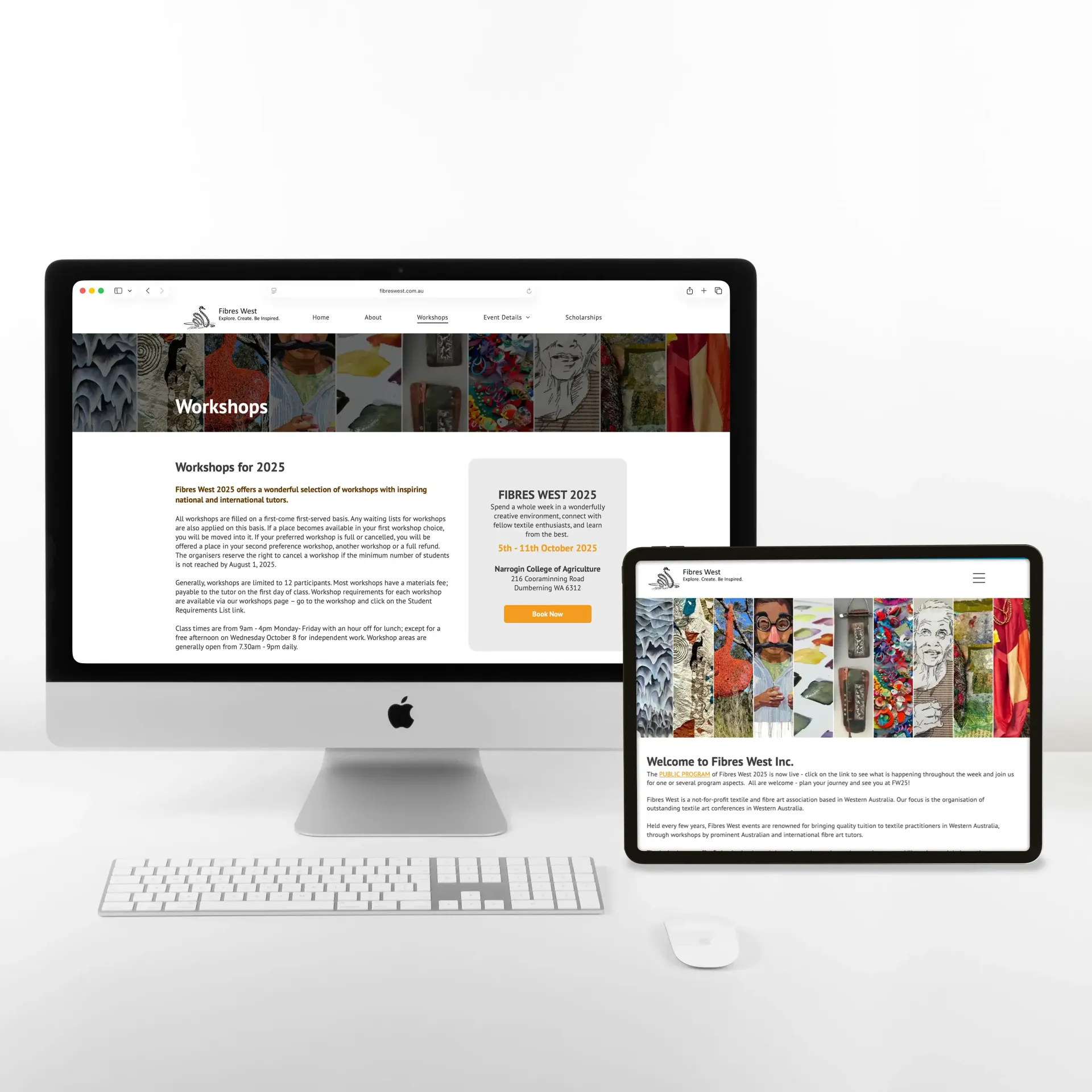 Fibres West is a not-for-profit textile and fabric art association that hosts a major event in Western Australia every few years.