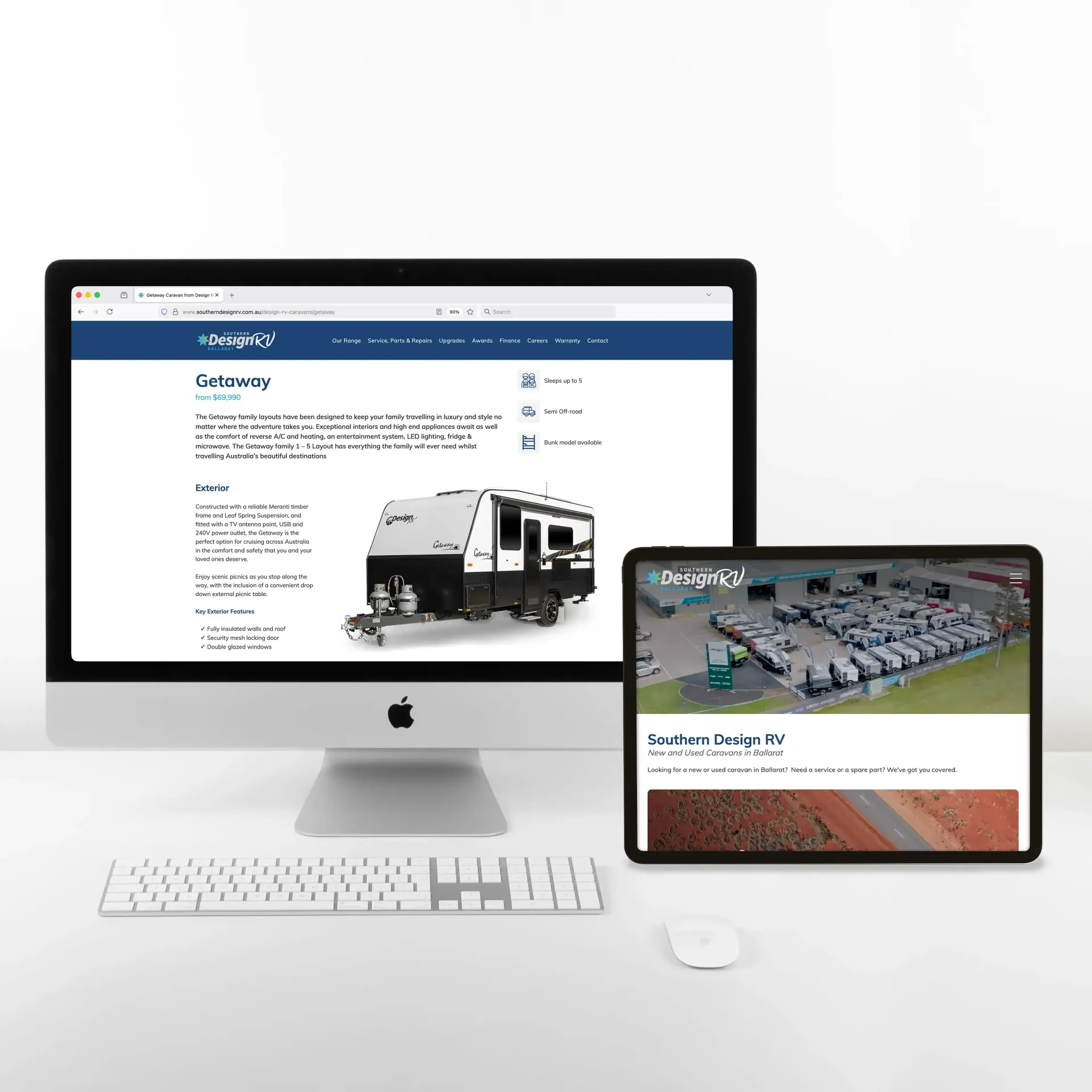 Southern Design RV is an award-winning caravan dealership and service centre based in Victoria.