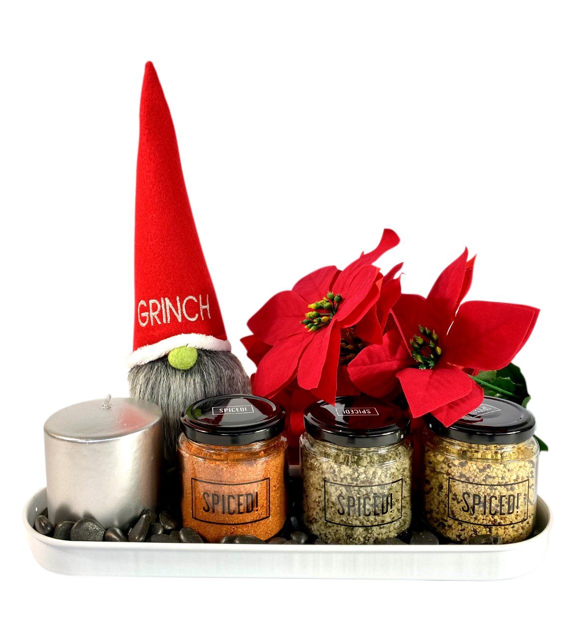 Set de Charola con 3 Mezclas de Especias y Vela | Spiced México